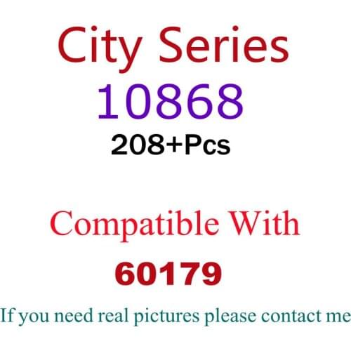 208Pcs 10868 Building Block Toy City Series 60179 Assembled Building Block Childrens Toy Gifts
