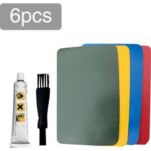 6PCS/Set PVC Repair Patch Glue Kit Waterproof Durable Repair Kit For Inflatable Boat Leather Sofa For Repair Accessories Newest