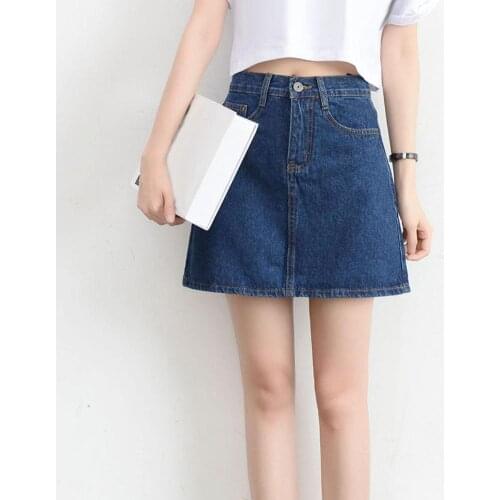 80% Hot Sales !!! School Office Summer Women Bodycon A-Line High Waist Jeans Denim Mini Skirt