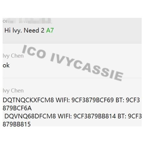 A7 A7X SN+Wifi+BT Serial For iPad5/Air1/Mini2/Mini3 Unlock iCloud Mac-WiFi BT Address A1474 A1475 A1489 A1490 A1599 A1600 SN NO