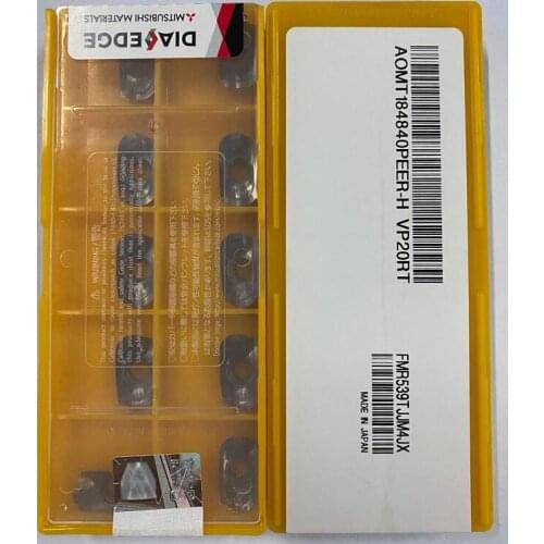 AOMT184840PEER-H VP20RT 10pcs/lot Original High Speed Steel High Quality Inserts For CNC Milling Tool AOMT184840PEER-H VP20RT