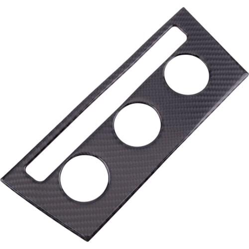 Car Carbon Fiber Central AC Control Switch Button Cover Trim Fit for VW Golf VII 2013 2014 2015 2016 2017