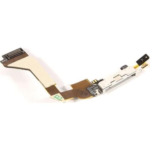 White/Black Color Charging Port Dock Connector Flex Cable for Apple iPhone 4
