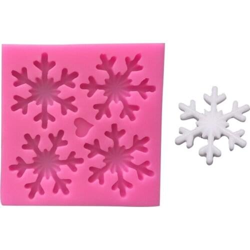 Big snowflake fondant cake decoration tool chocolate mold DIY baking tool