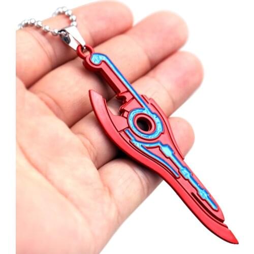 MONADO Mythra Hikari Pyra Homura Sword Weapon Pendant Keychain Xenoblade Chronicles 2 Cosplay Keyring for Game Fans New Arrivals