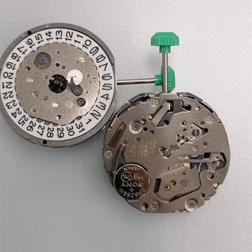Watch movement accessories FS80 movement six pin single calendar quartz movement three word without battery