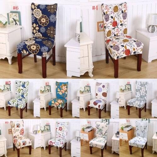 Floral Print Chair Covers Home Dining Multifunctional Spandex Chair Cover New e