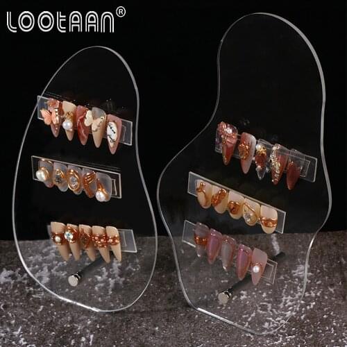 Nail Art Display Board Nail Color Card Display Stand Display Nail Polish Sample Display Frame Shelf Nail Accessories And Tool