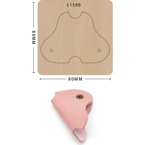 Diy Keychain Pendant Mold Leather Mold Die-cut Handmade Crafts New Wooden Cutting Dies For Scrapbooking