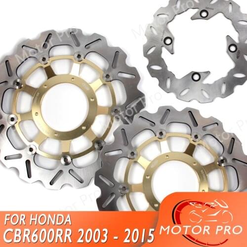 For HONDA CBR600RR 2003 - 2015 Front Rear Brake Disc Disk Rotor Kit Motorcycle CBR 600 CBR600 2009 2010 2011 2012 2013 CBR1000RR