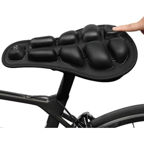 Inflatable Bicycle Bike Saddle Cover Comfortable and Soft MTB Mountain Bike Seat Saddle for Men and Women Bicycle Accessories