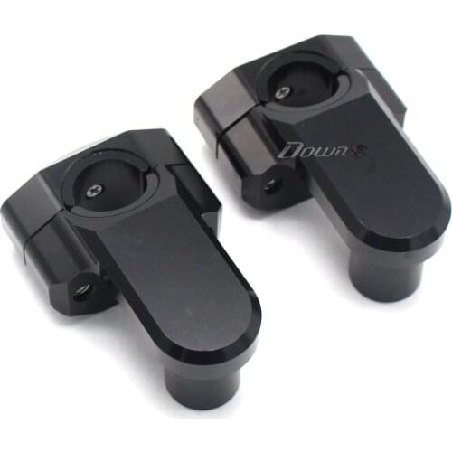 Motorcycle 28mm 1-1/8" Pivoting Handlebar Riser Handle Bar Clamps For bmw F700GS F650GS F800R F800GS F800GT
