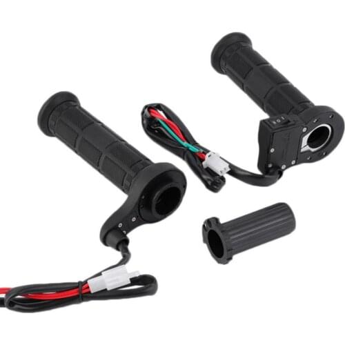 2pcs 22mm Adjustable Temperature Motorcycle E-bike Heated Hand Grips handle Heater motorcycle handlebar