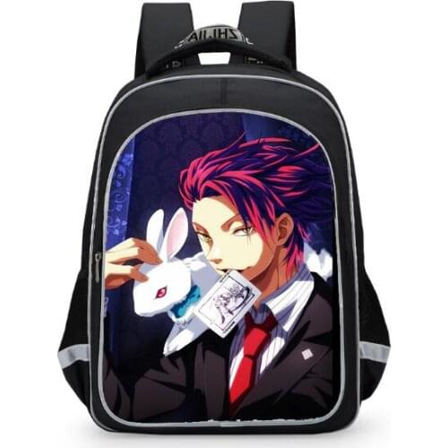 Full-time hunter cartoon print backpack fashion trend elementary school 1-3-6 grade school bag teenager anime backpack Mochila