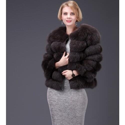 Real fur coat, 100% real fur, womens coat, winter warm leather fox fur coat, high quality fur coat, vest removable transformabl