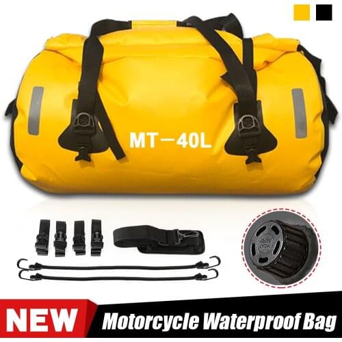 DERI 30L/40/80L Motorcycle Tail Bag Travel Dry Luggage Roll Pack Bag Motorbike moto Backpack Motorcycle Seat Bags maletas moto