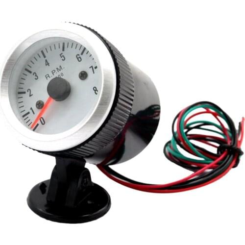12V Petrol Vehicles Tachomete Speed Meter With Stand LED Display Blue Light