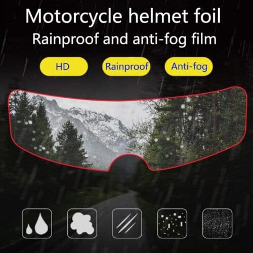 Universal Rainproof Fog Resistant Film Motorcycle Anti Fog Film for Helmet Visor Motorcycle Helmet Lens Fog Resistant