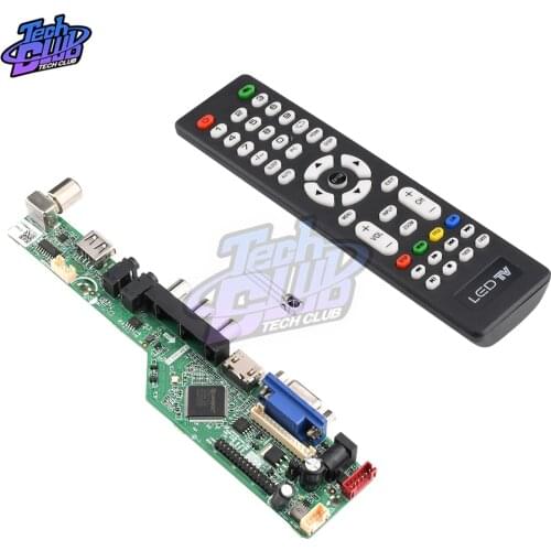 Universal LCD Controller Board Resolution TV Motherboard VGA HDMI AV TV USB HDMI Interface Driver Board Module