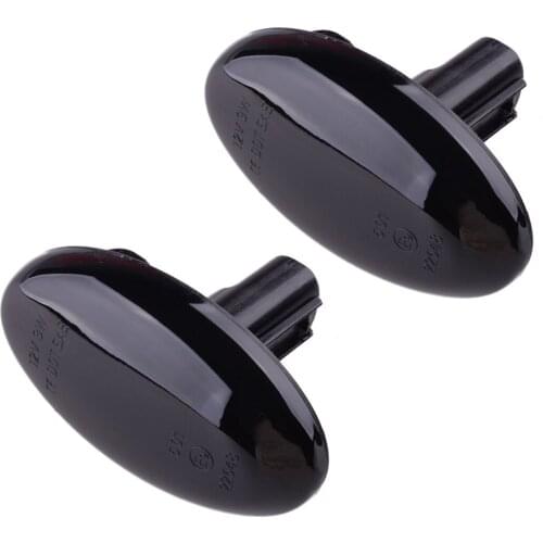 1 Pair Car Smoked Lens Amber LED Side Marker Light Plastic Fit for Subaru Impreza Wrx Sti Forester Liberty 2002 2003