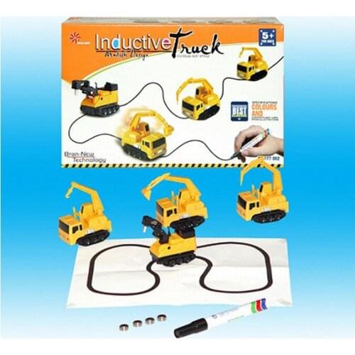 1pcs Mini InductiveToy Car Puzzle Follow Any Line You Tank Magic Truck Draw Toys for Children Boys Kids Birthday Gift