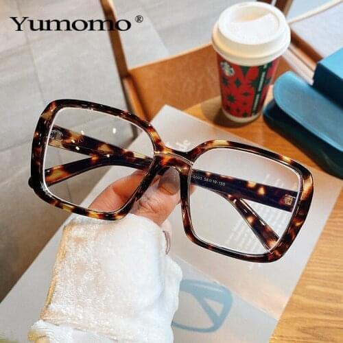 2021 Vintage Square Optical Glasses Women Men Clear Glasses Eyeglasses Frame Transparent Lens Spectacle Frame Unisex