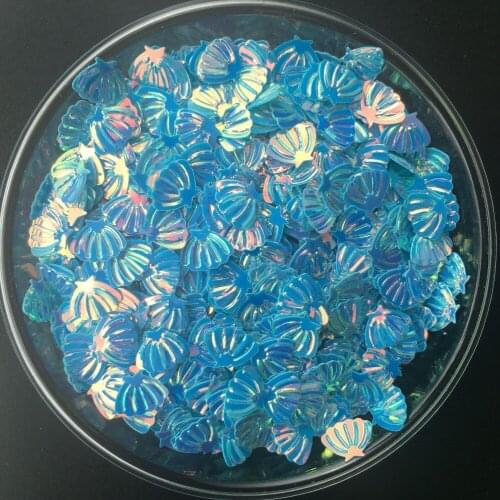 30g/100g 6*8mm Small Nice Lovely Shell Sequins Paillettes Sewing,Wedding Craft,Women Kids DIY Garment Accessory Golden Blue