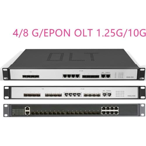 4/8G/EPON OLT 4/8 PON 4 SFP 1.25G/10G SC WEB management Open software Open software SFP PX20+ PX20++ PX20+++/C+/C++ UI