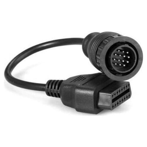14 Pin Male to 16 Pin OBD2 Female Adapter Cable 40cm Connector patch cord