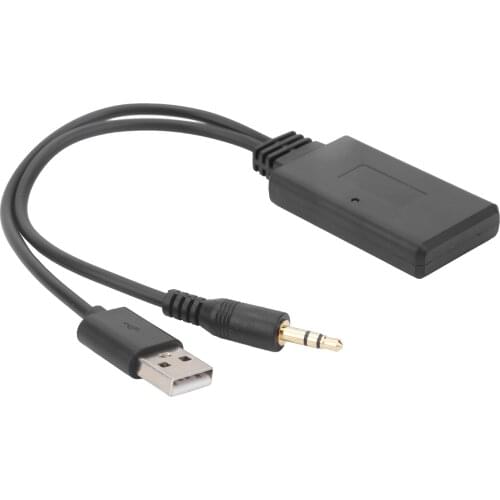 Adapters Sockets araba aksesuar Car Wireless Bluetooth 5.0 Receiver Music Player Audio Adapter Connector 3.5mm AUX+5V/12V USB