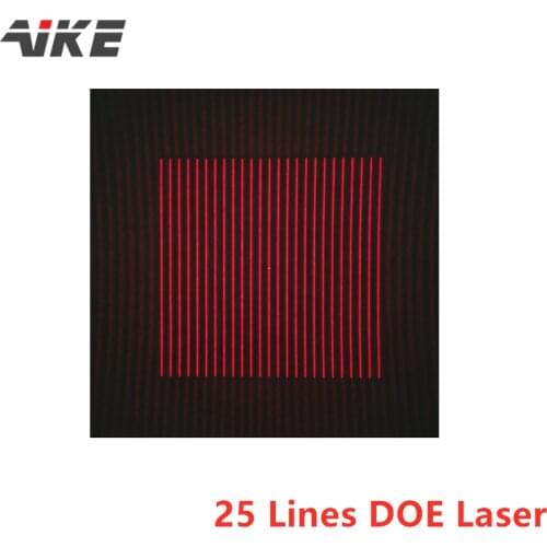 AIKE 25 Lines DOE 450nm/520nm/650nm 200mw Diffractive Optical Element Laser Module for Machine Vision 3D Laser Scanner