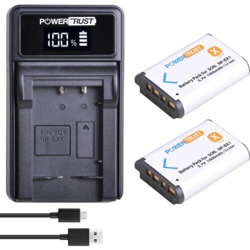 2x 1600mAh NP-BX1 NPBX1 Bateria NP BX1 Battery + LED Fast USB Charger for Sony DSC RX1 RX100 AS100V M3 M2 HX300 HX400 HX50 HX60