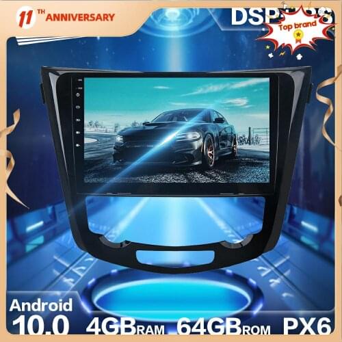 Android 10.0 4GB+64GB Car Radio Player GPS Navigation For Nissan QASHQAI X-trail 2014 - 2019 Car Auto Stereo Multimedia Headunit