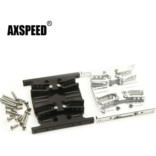AXSPEED Aluminum Alloy Metal Center Gearbox Mount Transmission Holder for Axial SCX10 1/10 RC Rock Crawler Car Upgrade Parts