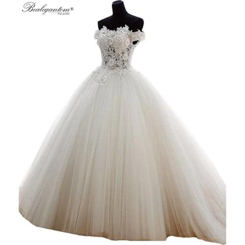BM Ball Gown Quinceanera Dresses 2021 Tulle Beads Debutante Vestidos 15 Anos Sweet 16 Prom Party Gown Via Express Shipping BM350