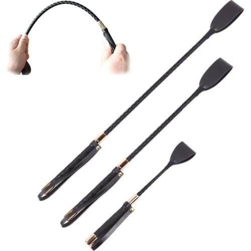 30-60CM SM Bondage Sex Toys Leather Whips Fetish BDSM Long Horse Riding Spanking Flirt Flogger Adult Games for Couples 3 Sizes