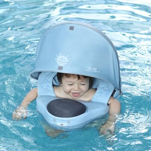 Non Inflatable Baby Floater Kids Swim Ring Float Pools Accessories Toys Duck Swimming Ring Floats Swim Trainer For Baby Swimmers