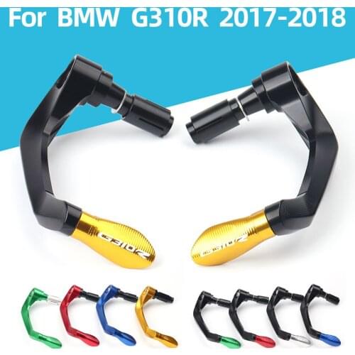 For BMW G310R 2017 2018 With Logo 15 Colors Motorcycle CNC Aluminum Handlebar Grips Guard Brake Clutch Levers Guard Protector