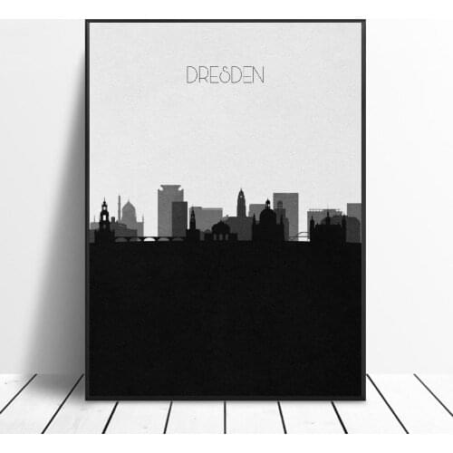 Dresden Skyline Canvas Painting Wall Art Pictures Prints Home Decor Wall Poster Decoration For Living Room