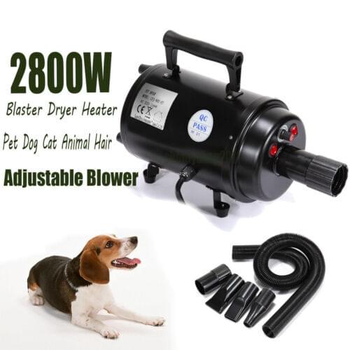 Yonntech 2800W Pet Hair Dryer Blower Adjustable for Dogs Cats 68dB Grooming Heater Blower Dryers