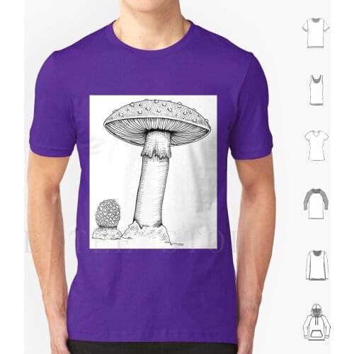 Amanita Fly Agaric Mushroom T Shirt Men Cotton 6xl Mushroom Fungi Fungus Mycology Amanita Fly Agaric Poison Poisonous Shroom