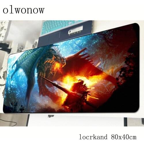 Monster Hunter mousepad 800x400x3mm HD pattern gaming mouse pad gamer mat cool new game computer desk padmouse keyboard play mat
