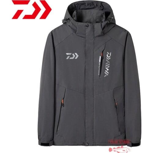 Daiwa Fishing Jacket Autumn Sport Waterproof Windproof Jacket Men Thin Zipper Fishing Clothes Outdoor Breathable Hiking Jacket