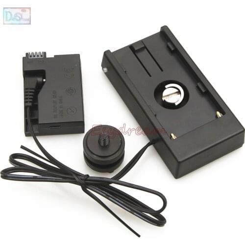 LP-E8 E8 Dummy Battery Adapter + F970 F960 Power Supply Plate Mount for Canon 550D 600D 650D 700D Rebel T2i T3i T4i T5i X6i X7i