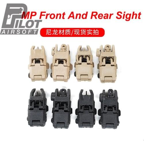 Magorui MBUS Gen 1 2 Backup Sights Front & Rear Set Airsoft GBB Sight Tool with the Mark Tactical Hunting Collimator Accessories
