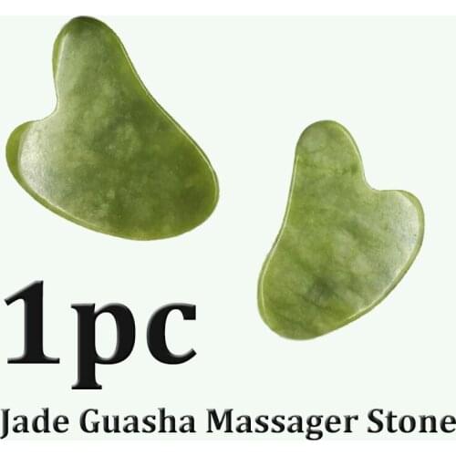 1pc Natural Jade Guasha Massager Stone Gua Sha Board Beauty Health Care Guasha Scraper Face Lifting Massage Meridian Scraping