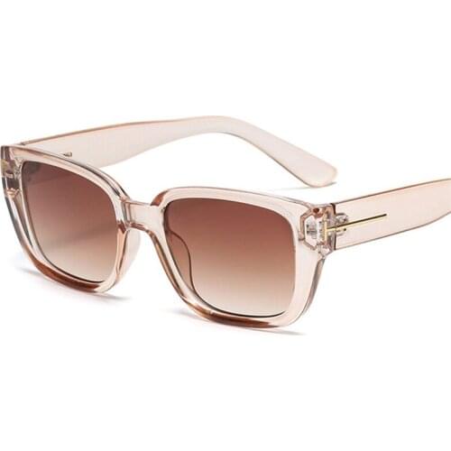 Fashion Rectangle Sunglasses Women Luxury Retro Eyewear Designer Gradient Lens Square Sun Glasses Men Shades UV400