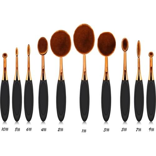 5/10pcsMakeup Brushes Set Foundation Brush Face BB Cream Stippling Seamless Loose Powder Blush Brushes Cosmetics Make Up Tools