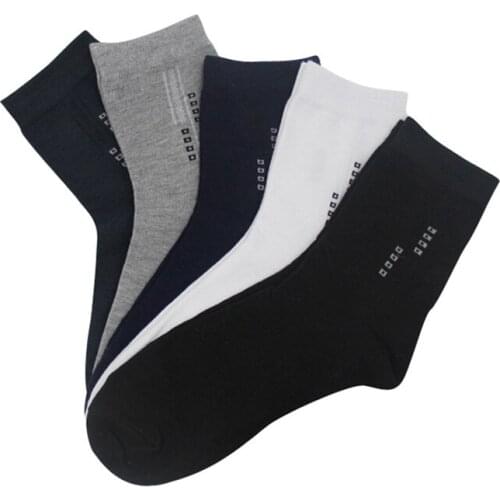 5 Pair Winter Spring Mens Socks Warm Comfortable Man Socks Male Casual Business Calcetines Meias Thick Warm Durable Cotton Sock