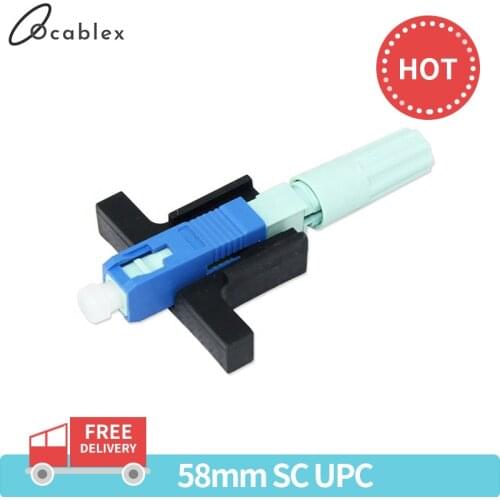 New Model 58MM SC UPC Fast Connector Single-Mode Connector FTTH Tool Cold Connector Tool Fiber Optic Fast Connnector